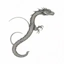 basilisk snake from harry potter tattoo design idea