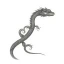 basilisk snake from harry potter tattoo design idea