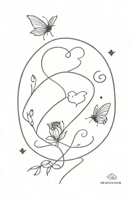 love related little tattoo having following fairy codes ( ☽ ⊙) tattoo design idea