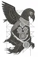 Isis godness tattoo design idea