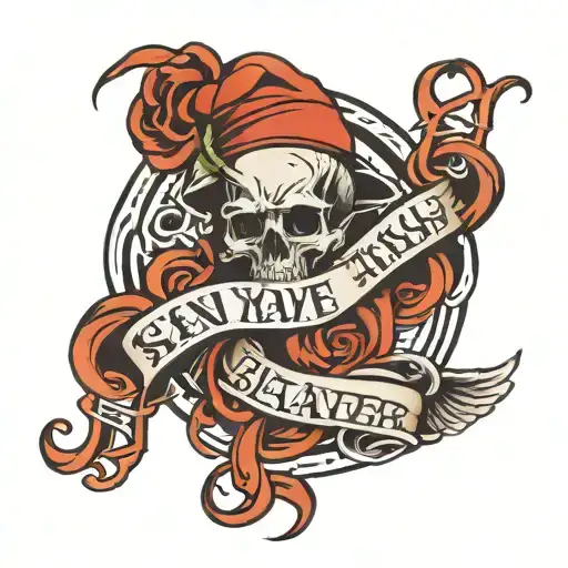 modern day slave calligraphy gangster tattoo design idea