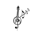 music lover tattoo design idea