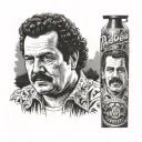 Pablo Escobar tattoo design idea