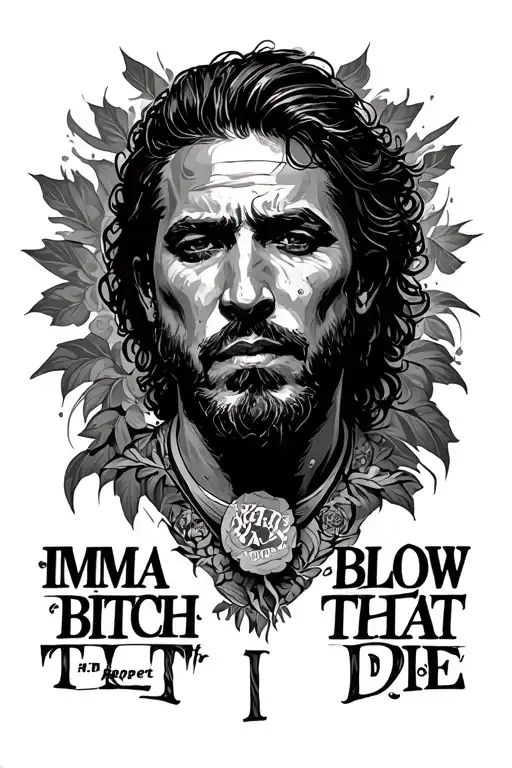 imma blow that bitch till I die.   My uncles keeper prophet R.I.P tattoo design idea