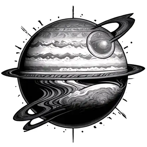 Jupiter tattoo design idea