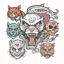 hotline Miami tattoo design idea