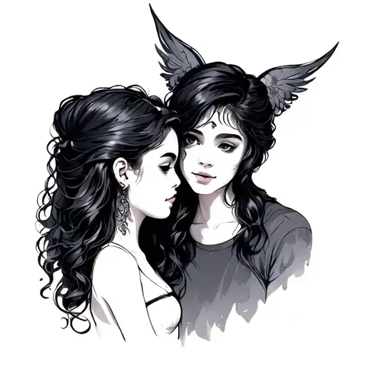 sibling tattoo design idea