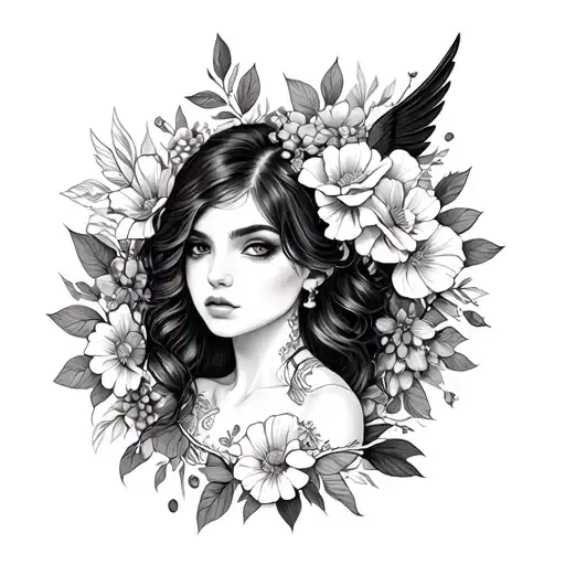 small feminine tattoo drawing inspiration from Fourth Wing books tattoo design idea