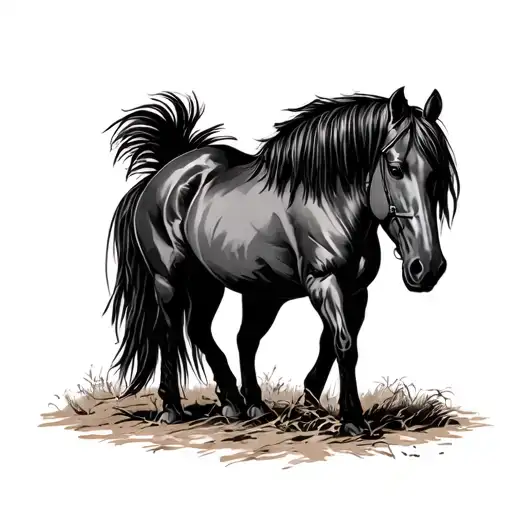 Draft Horse tattoo design idea