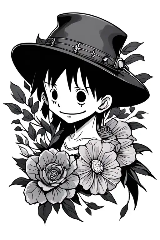 one piece manga inspired tattoo tattoo design idea