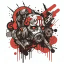 Borderlands 2 Pyscho tattoo design idea