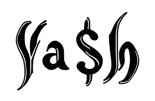 "Ya $ h" tattoo design idea