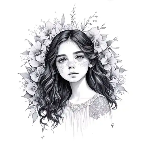 Isla daughter tattoo design idea