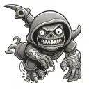 Cartoon tattoo design idea