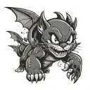 Cartoon tattoo design idea