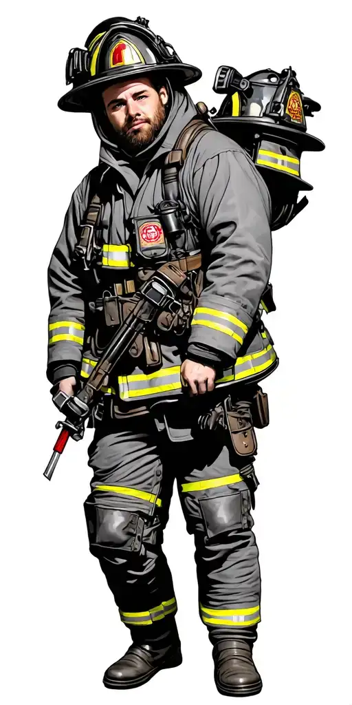 firefighter tattoo design idea