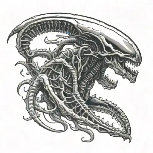 Xenomorph tattoo design idea