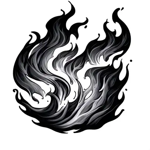 Fireball tattoo design idea