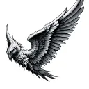 demonic wing tattoo design idea