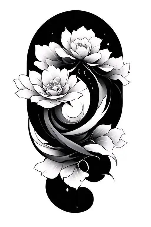 zen stroke of simplicity tattoo design idea