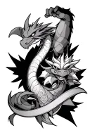 Tattoo on a forearm. With pop-culture references. Final Fantasy X, Cyberpunk 2077, Spyro the dragon, Crash Bandicoot, Pl tattoo design idea