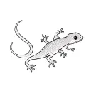 gecko tattoo design idea
