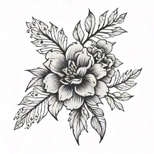 dainty floral spine tattoo small tattoo design idea