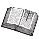 Open Bible tattoo design idea