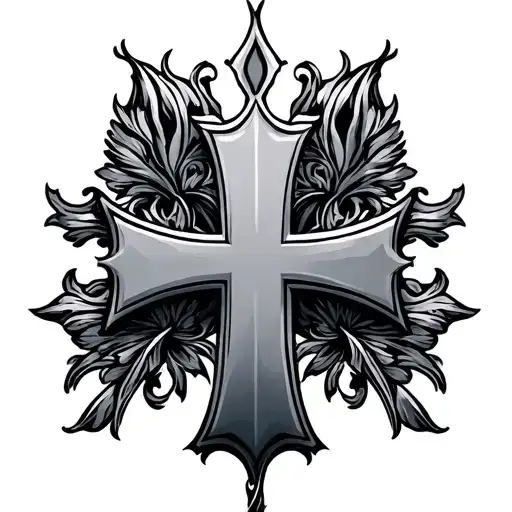 Maltese Cross tattoo design idea