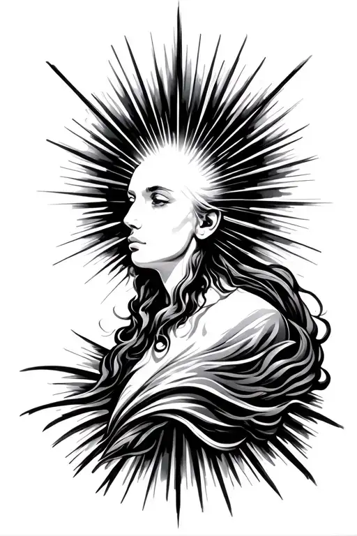 Tattoo Concept: "Ultralight Beam"Main Element: The Light BeamAt the center of the tattoo, have a narrow, radiant beam tattoo design idea