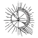 the man of Burning man black rock city tattoo design idea