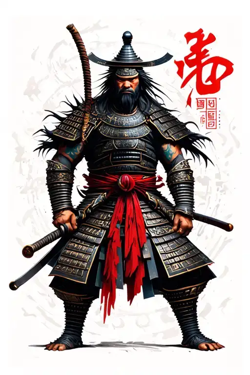 Samurai tattoo design idea