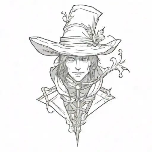 bloodborne vicar amelia tattoo design idea