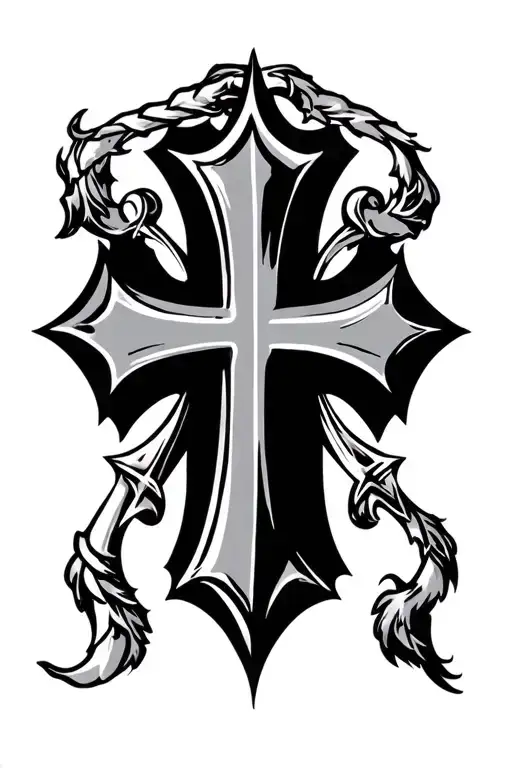 Crusaders cross tattoo tattoo design idea