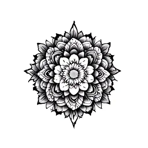 elbow tattoo, japanese style mandala tattoo design idea