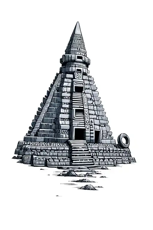 mayan tattoo design idea
