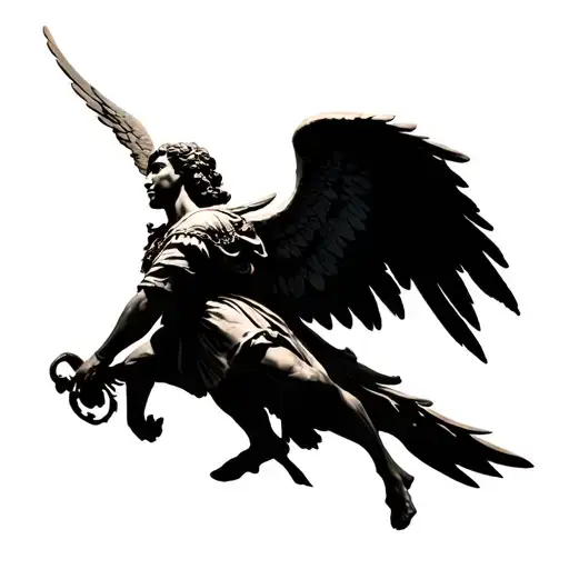 saint michael archangel tattoo design idea