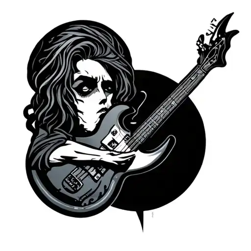 Sleep Token band logo incorporated tattoo design idea