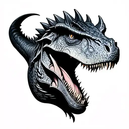 carnotaurus tattoo design idea