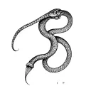Viking snake tattoo design idea