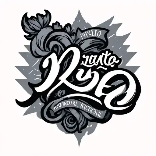 Ivaylo name hozinotal triceps we tattoo design idea