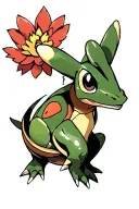 Turtwig Pokemon character tattoo design idea