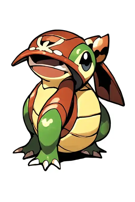 Turtwig Pokemon character tattoo design idea
