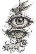 Real is Rare writing tattoo design idea
