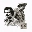newspaper articles pablo escobar tattoo design idea