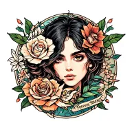 forever young tattoo design idea