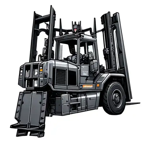 forklift transformer Optimus prime tatoo tattoo design idea
