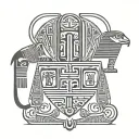 Egyptian hieroglyphics tattoo design idea
