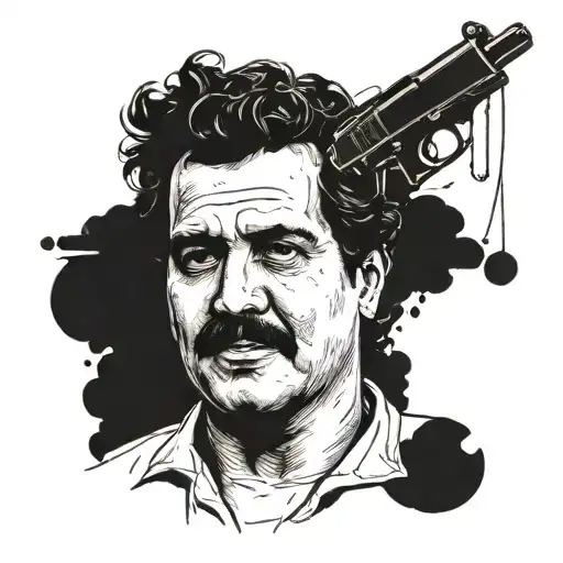 I would like a tattoo that talks about Pablo Escobar, like his philosophies, I want something quite dark/borderline unhealthy tattoo design idea