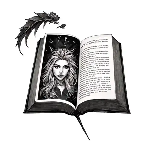 Tattoo based on a book by Harley Laroux tattoo design idea